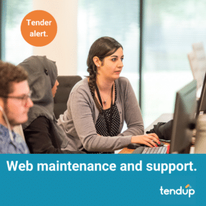 Web maintenance tender alert